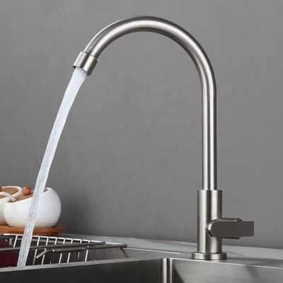 OEM Silvery Lustre Bateria umywalkowa z jednym otworem Niełatwa do rdzewienia Trwała